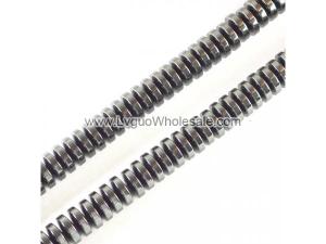 Non magnetic Hematite Beads, Rondelle,different size for choice，Hole:Approx 1.5mm, Length:Approx 15.7 Inch, Sold By Strand
